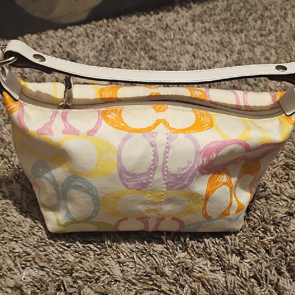 Coach Pastel Multicolor Shoulder Bag